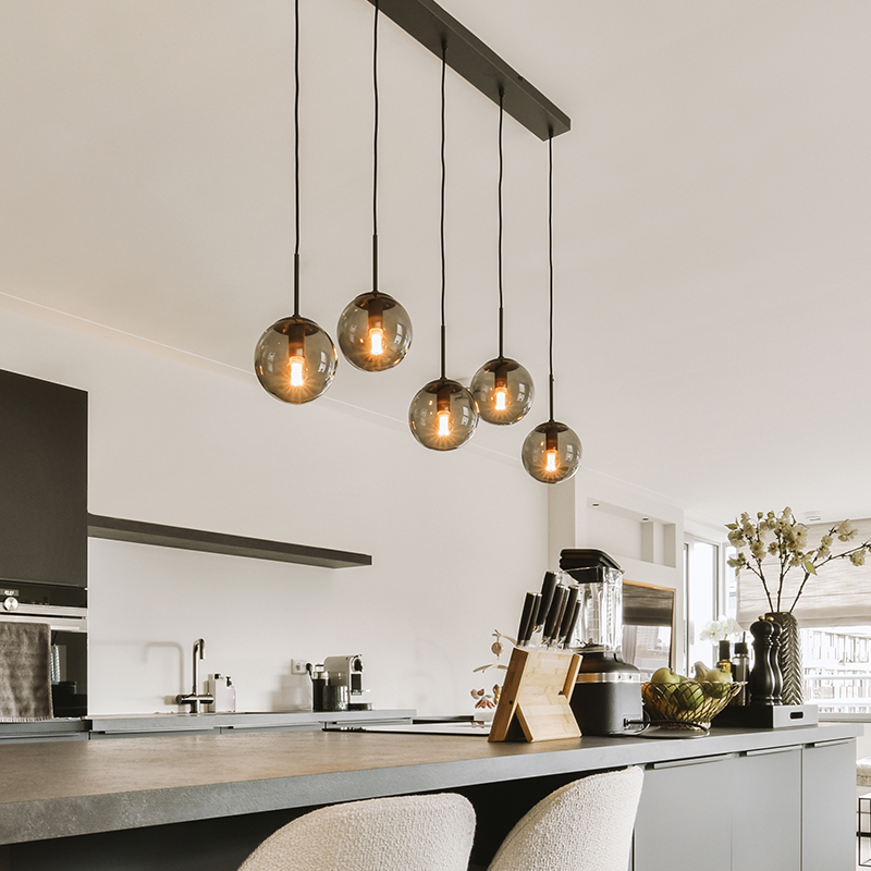 Antracit pendler lampe modern, Resi