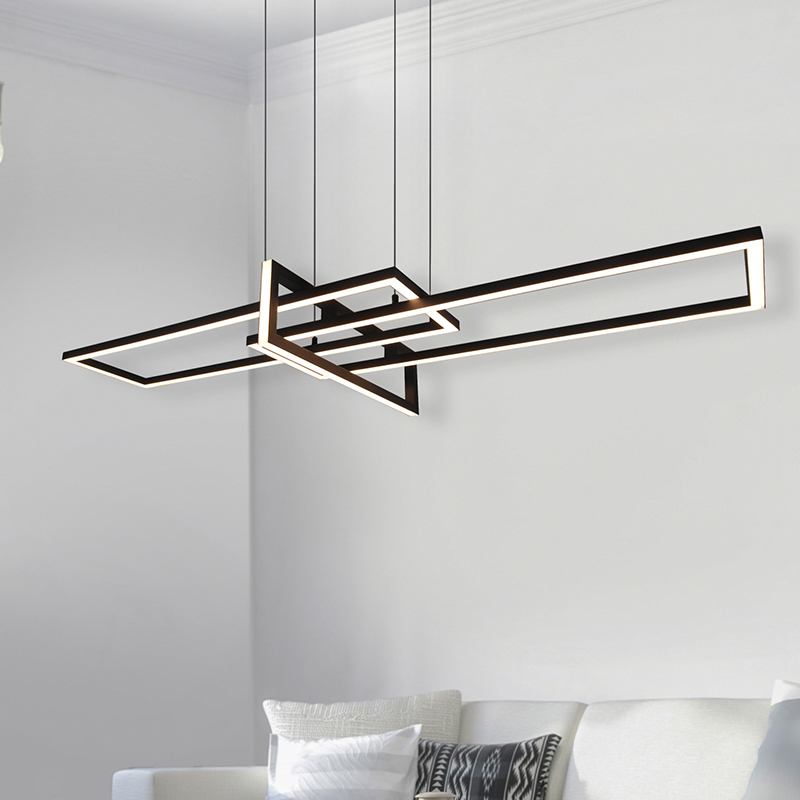 Sort pendler lampe modern, Hatun, 34W, 3000K LED