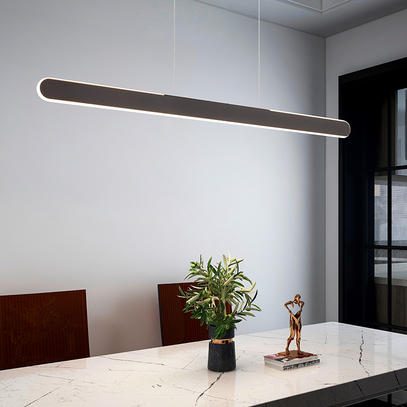 Sort pendler lampe modern, Dwayn, 28W, varm til kold hvid justerbar LED