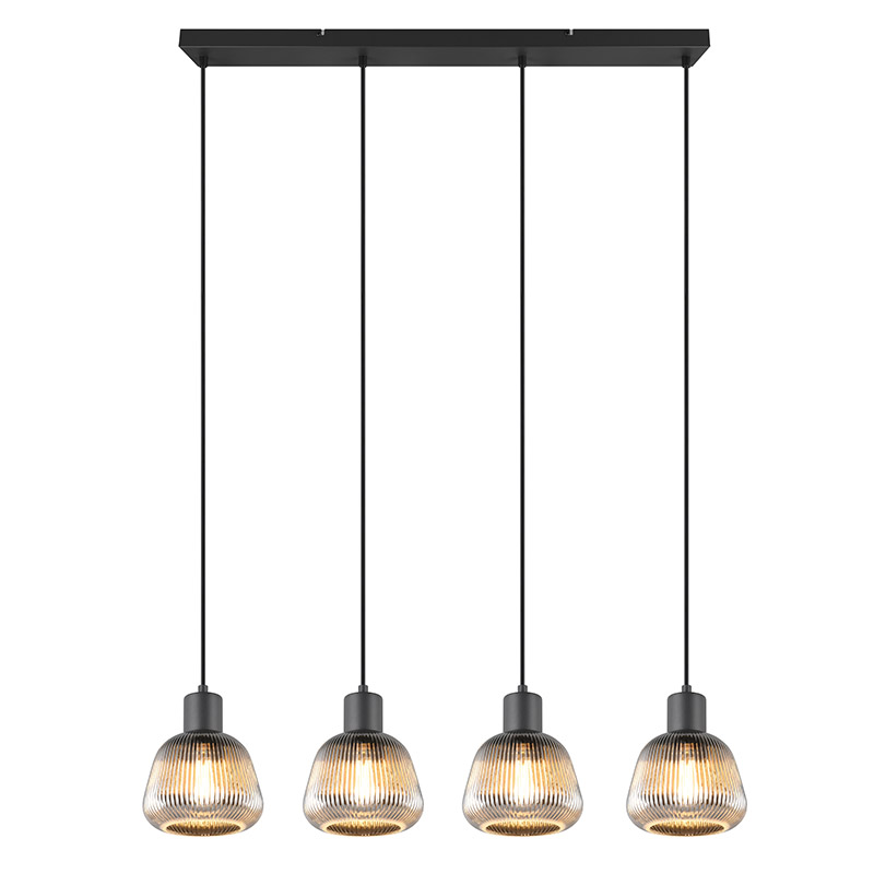 Sort pendler lampe modern, Meriem