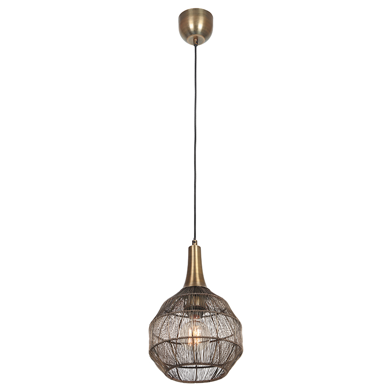 Bronze pendler lampe rustik, Rins