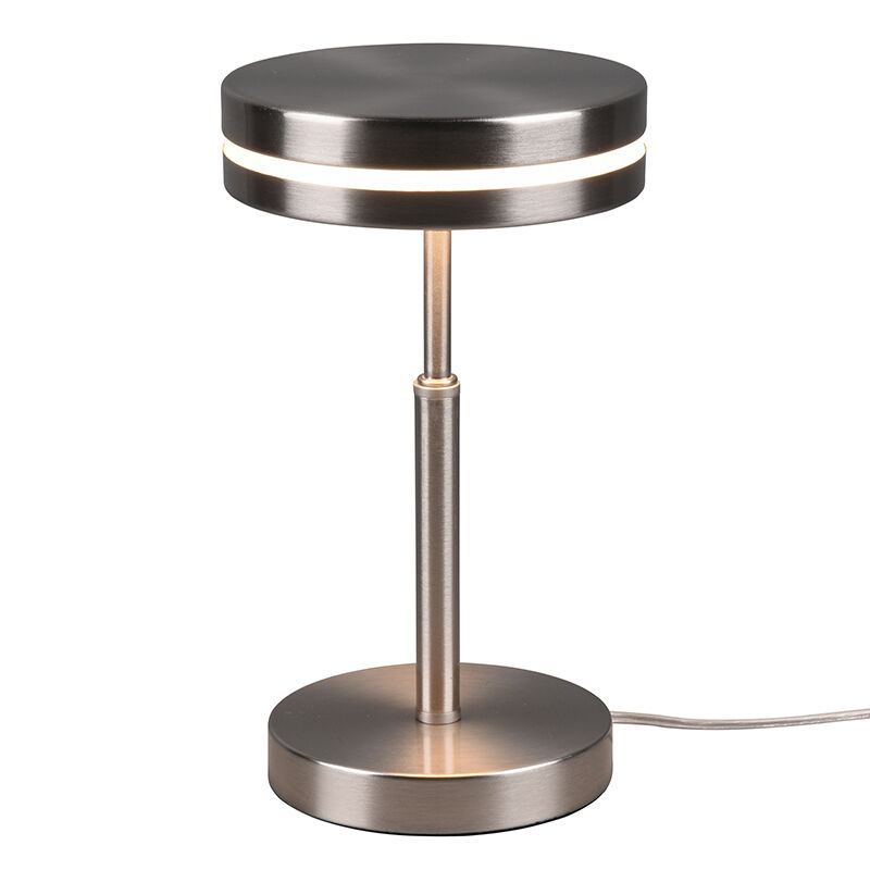 Nikkel bordlampe modern, Marjon, 6W, 3000K LED, med brytare