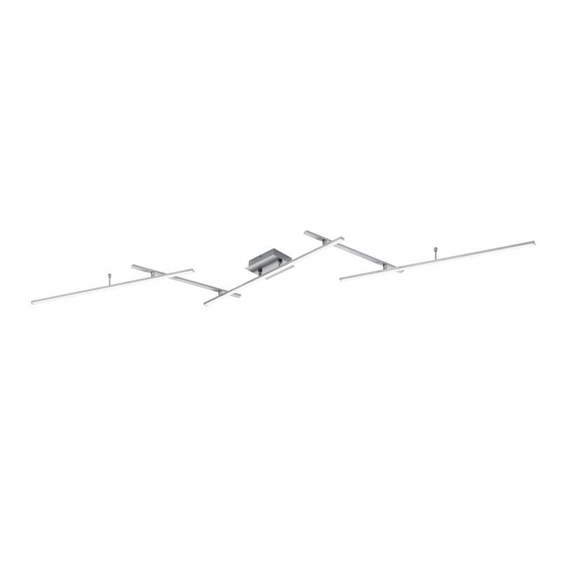 Nikkel plafond modern, Nadja, 22W, RGBW LED, med fjärrkontroll
