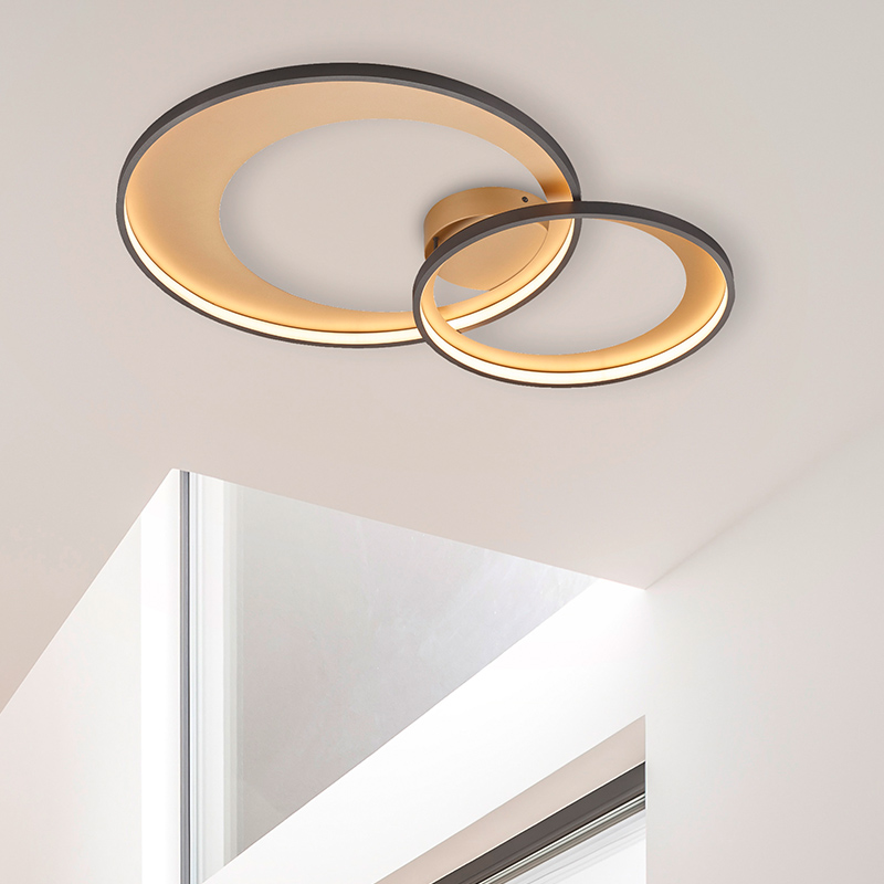 Sort plafond modern, Kendi, 36W, 3000K LED