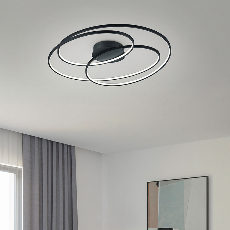 Sort plafond modern, Sabra, 50W, 3000K LED