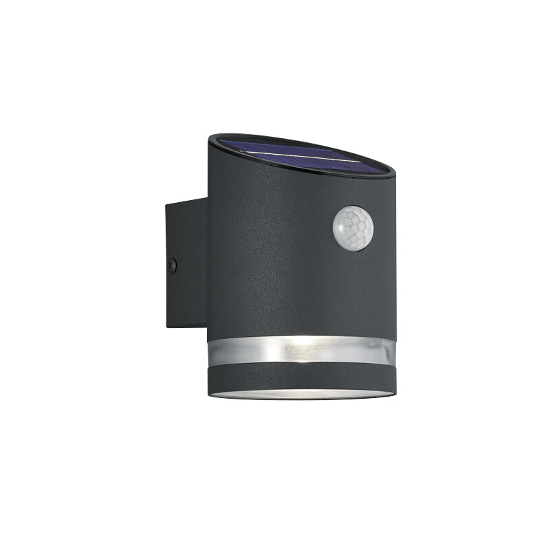 Antracit udendørs væglampe med bevægelsessensor modern, Suzan, 3W, 3000K LED, IP44