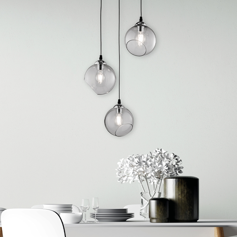 Krom pendler lampe modern, Azibo