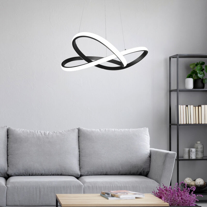 Sort pendler lampe modern, Aby, 27W, 3000K LED