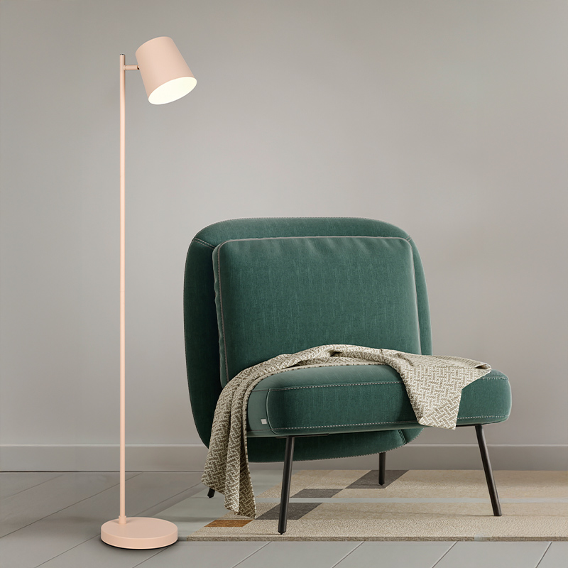 Brun genopladelige gulvlampe metal, Suraya, 4,5W, 3000K LED, 3 trins lysdæmper