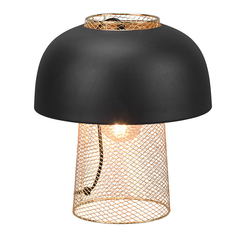 Sort bordlampe industri, Sylvano, med brytare