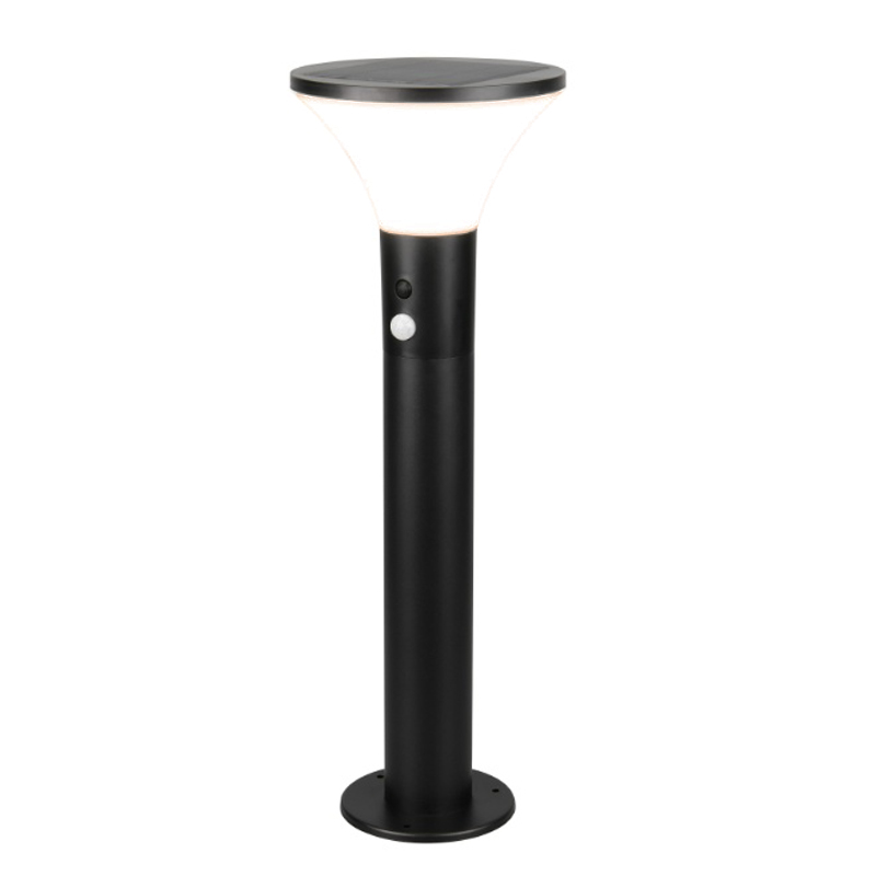 Sort udendørslampe gulvlampe solcelle modern, Nebahat, 3W, 4000K LED, IP44