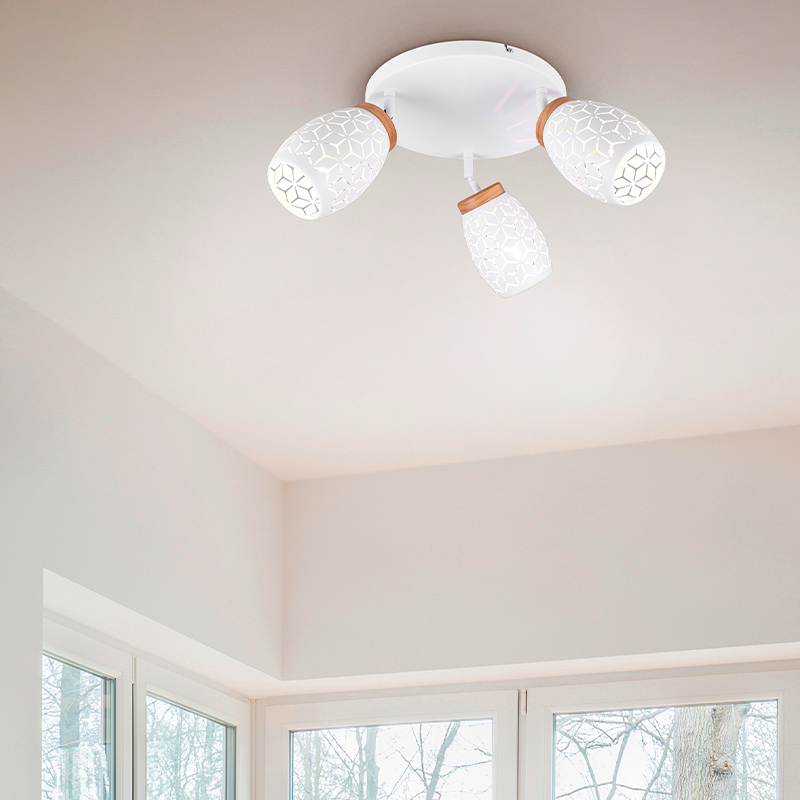 Hvid loftspot modern, Delana