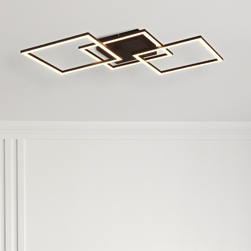 Sort plafond modern, Margaux, 31W, 3000K LED