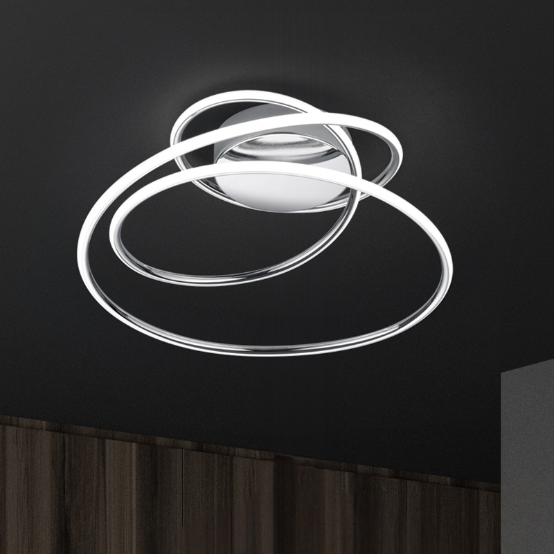 Krom plafond design, Marell, 36W, 4000K LED, 3 trins lysdæmper