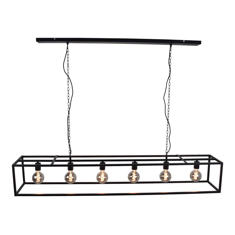 Industri pendel lampe spisebord sort, Redox