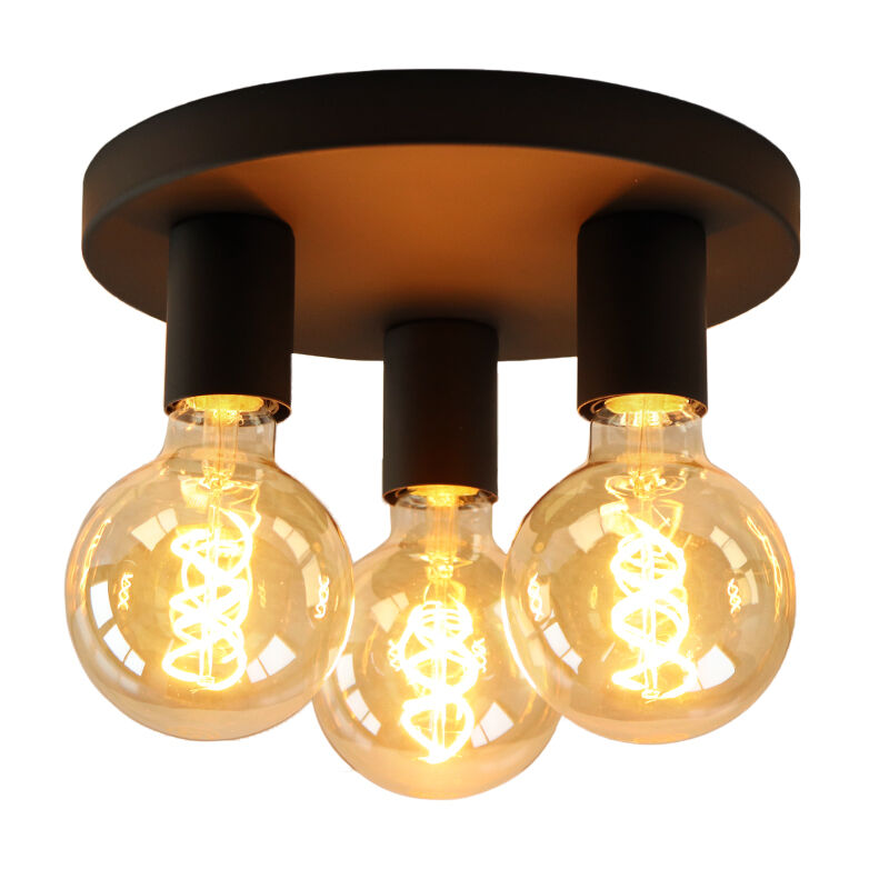 Modern loftlampe sort, Rami