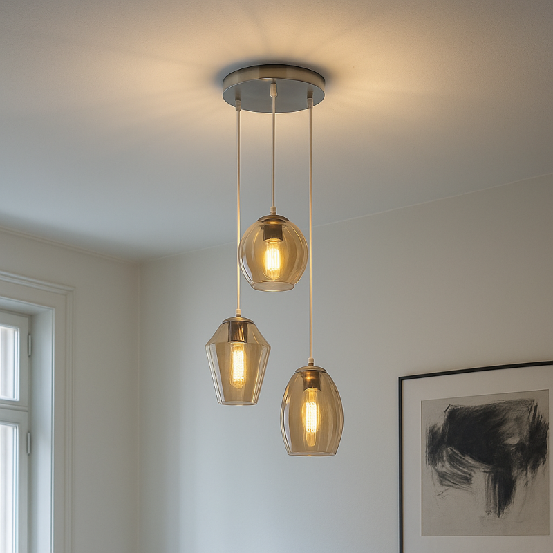 Design pendler lampe rav, Lazaro Design pendler lampe rav, Lazaro