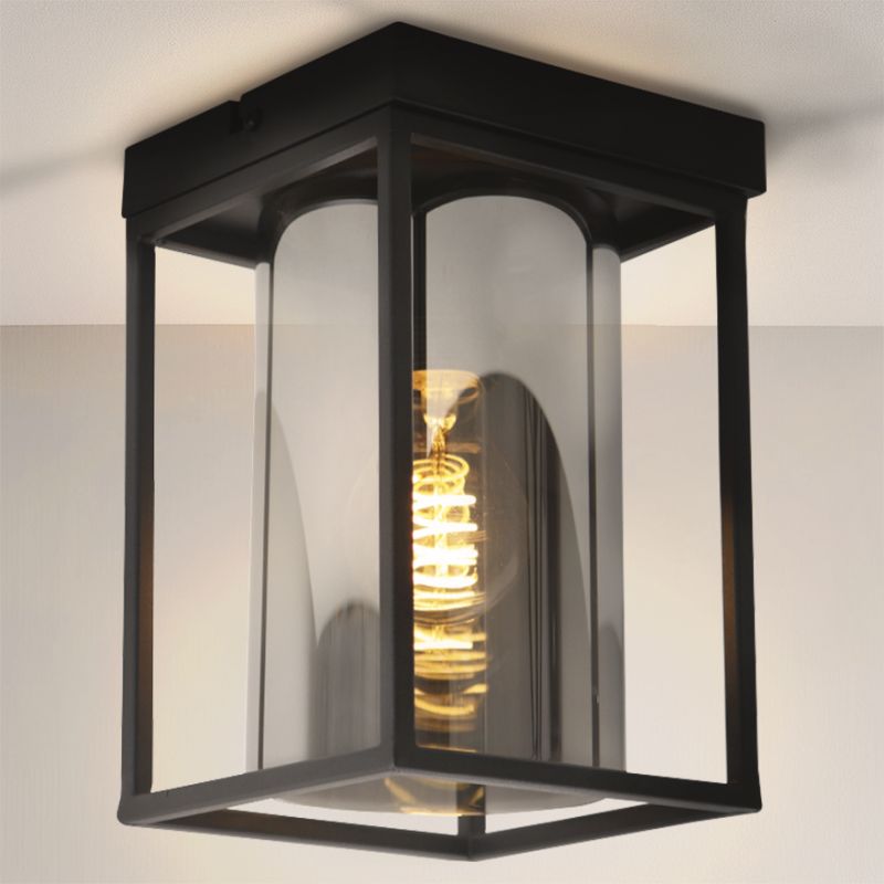 Modern loftlampe sort, Jessa