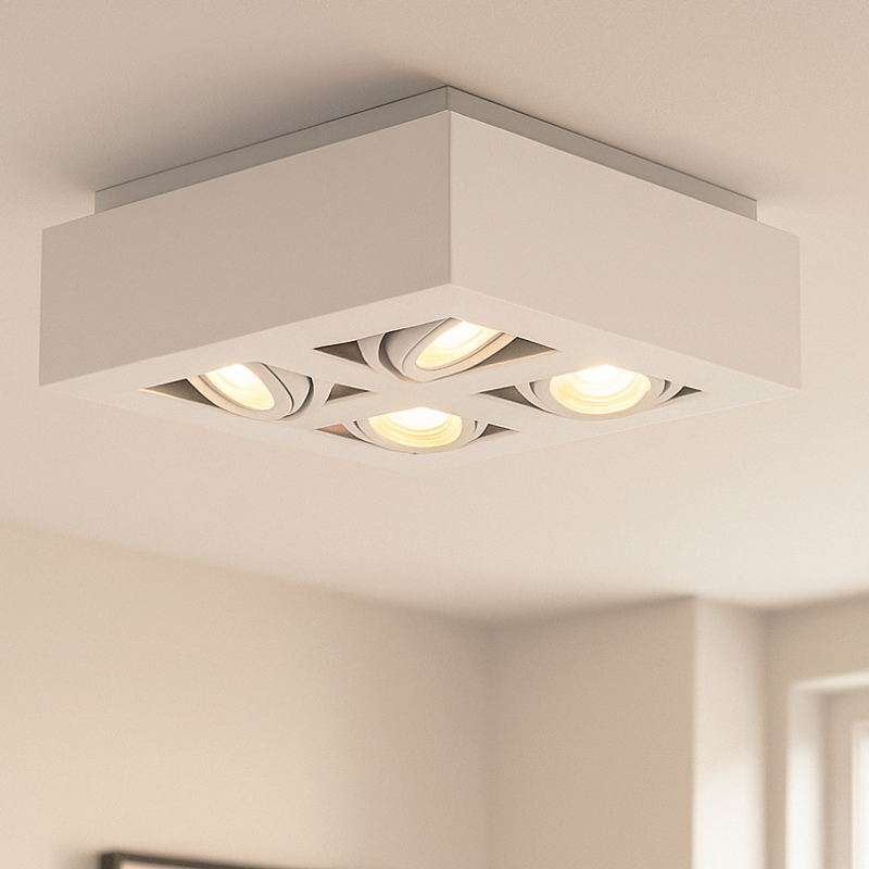 Modern påbygningsspot hvid, Akira