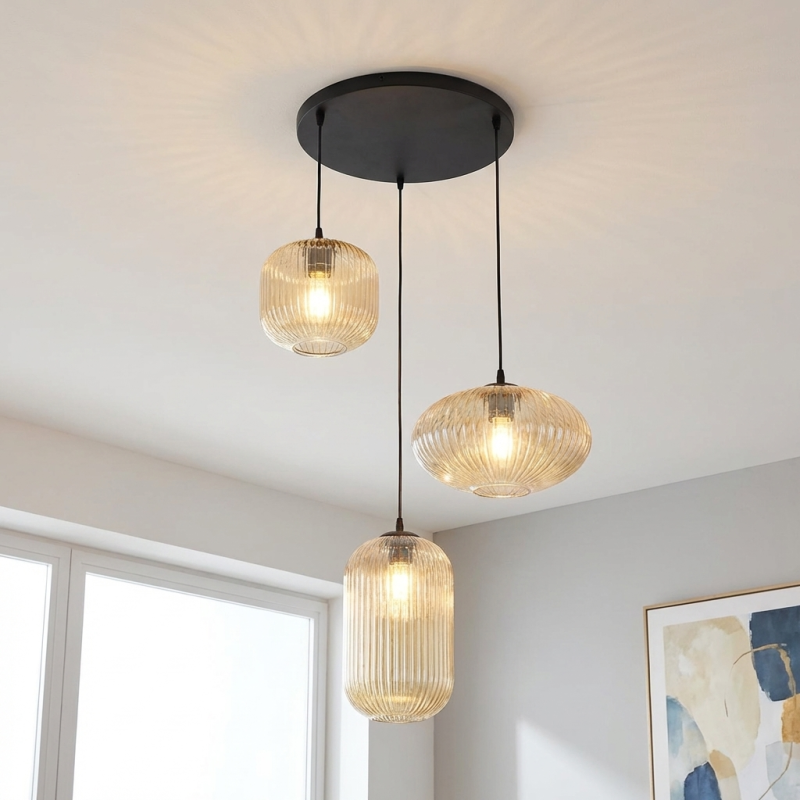 Retro pendler lampe rav, Charlois Retro pendler lampe rav, Charlois