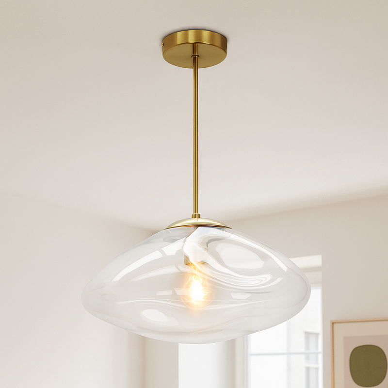 Design loftlampe gennemsigtig, Evita