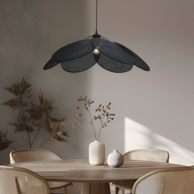 Rattan pendler lampe sort, Rowen Rattan pendler lampe sort, Rowen