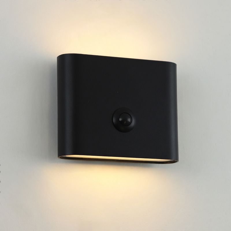 Modern genopladelig væglampe sort, Rodigo, 1W, 3000K LED, IP44