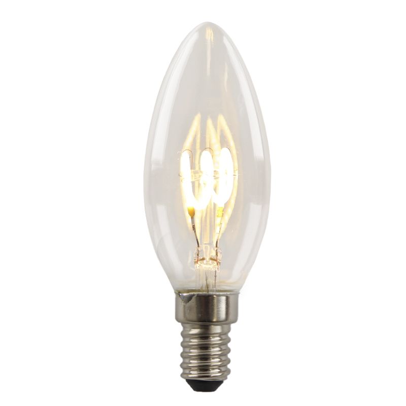 Dimmbare Olucia E14 LED kertepære Tuelo, 2W, 2700K Dimmbare Olucia E14 LED kertepære Tuelo, 2W, 2700K