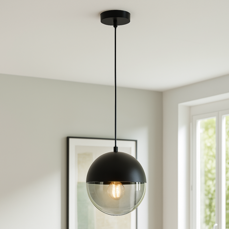 Design pendler lampe grå, Nalini