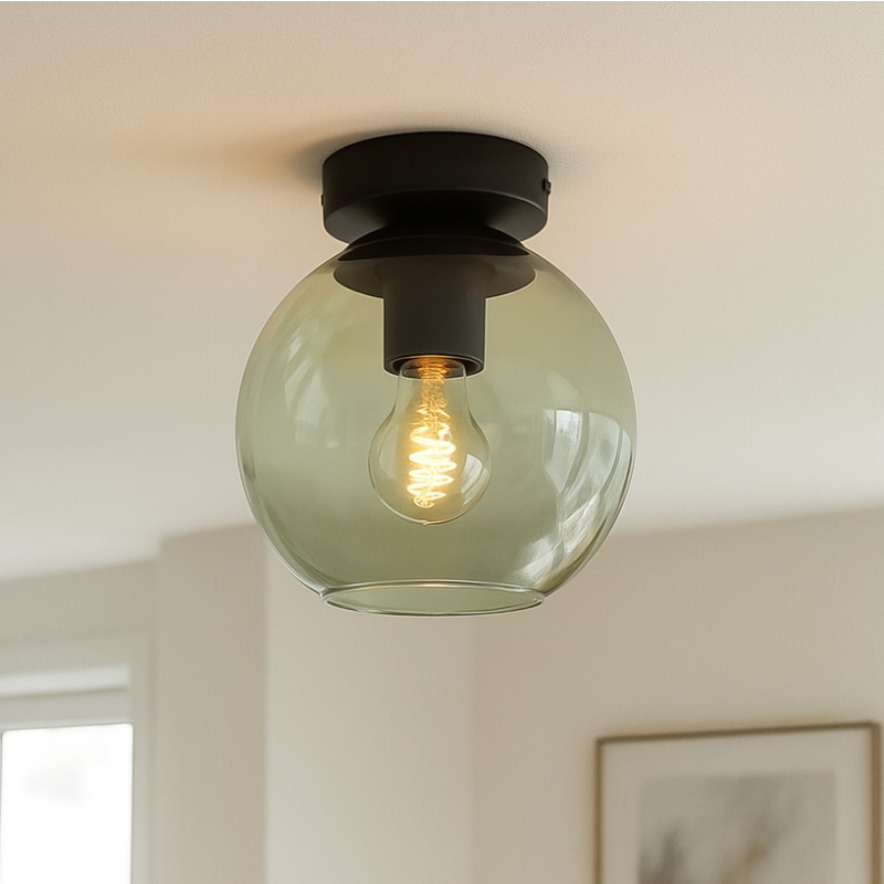 Design loftlampe grøn, Giada