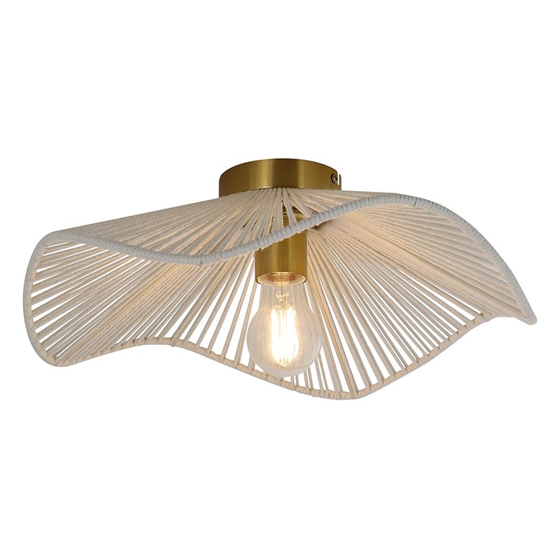 Rustik loftlampe messing, Annelot