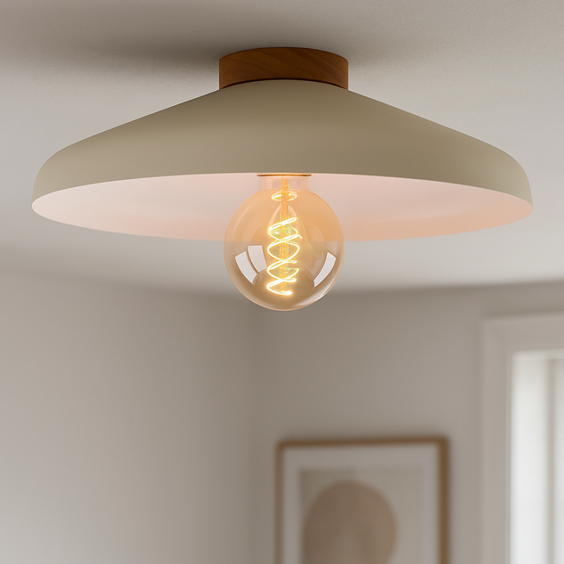 Rustik loftlampe beige, Freddie