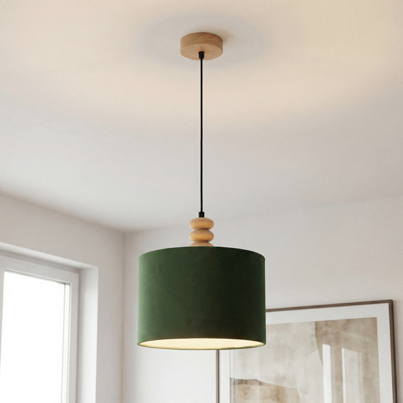 Rustik pendler lampe grøn, Kinga