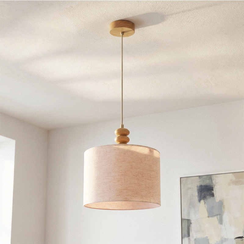 Rustik pendler lampe beige, Kinga