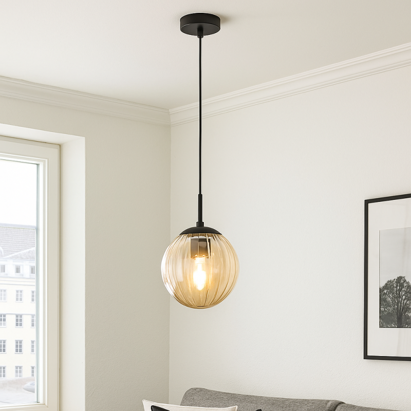 Retro pendler lampe rav, Rifka