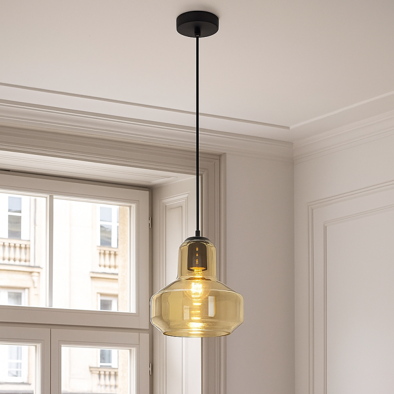 Design pendler lampe rav, Sabina