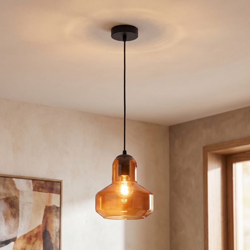 Design pendler lampe orange, Sabina Design pendler lampe orange, Sabina