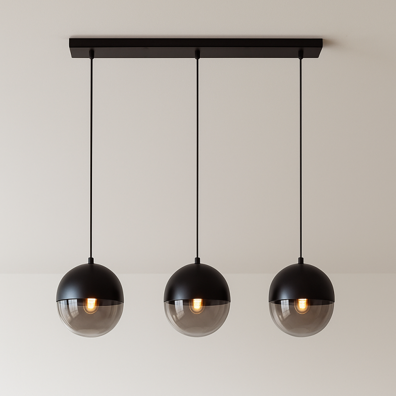 Design pendler lampe sort, Nalini