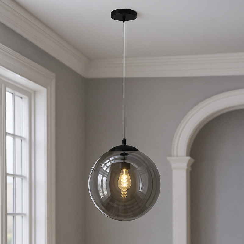 Design pendler lampe sort, Dolf