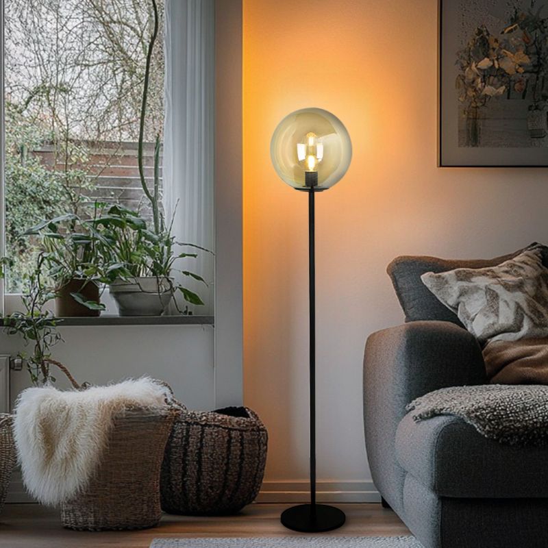 Design gulv lampe rav, Dolf, med brytare