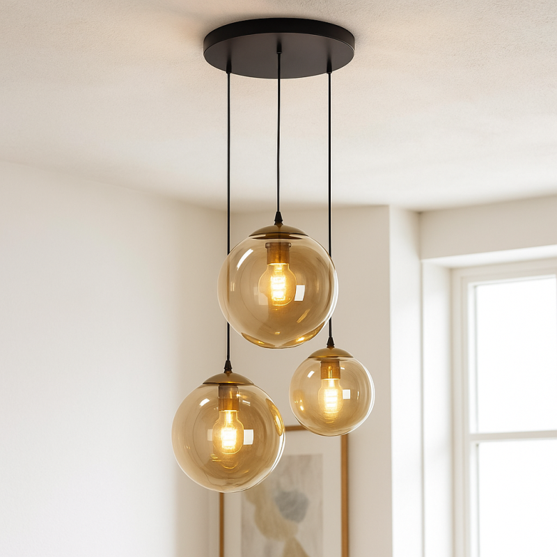 Design pendler lampe rav, Dolf Design pendler lampe rav, Dolf