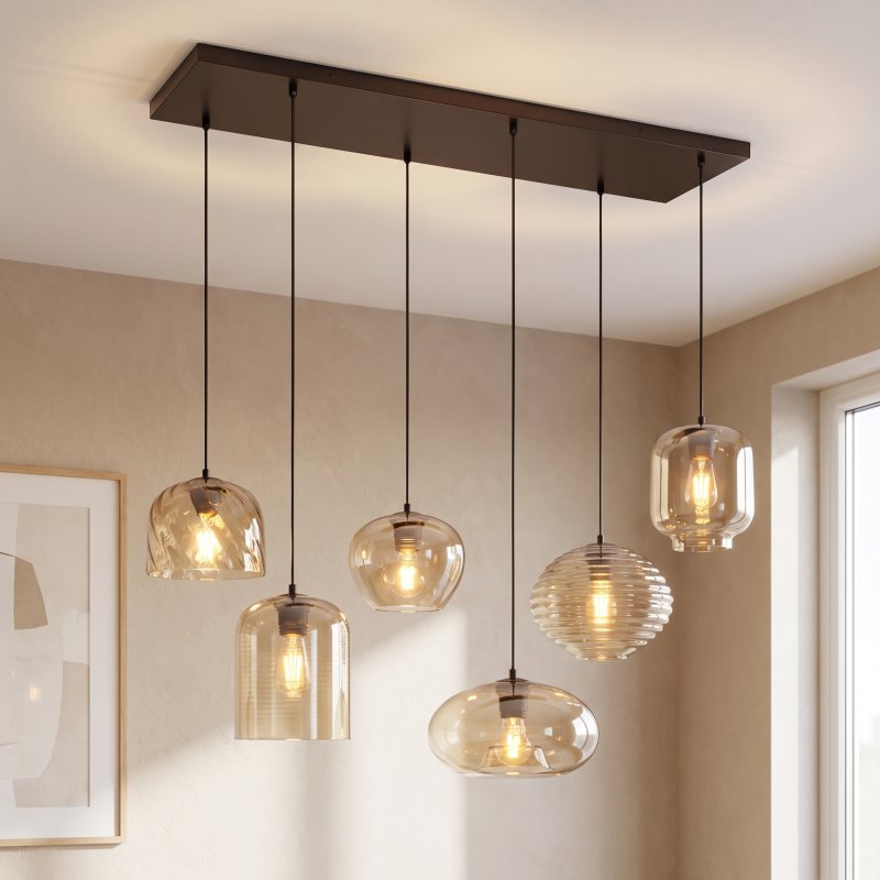 Modern pendler lampe rav, Caia Modern pendler lampe rav, Caia