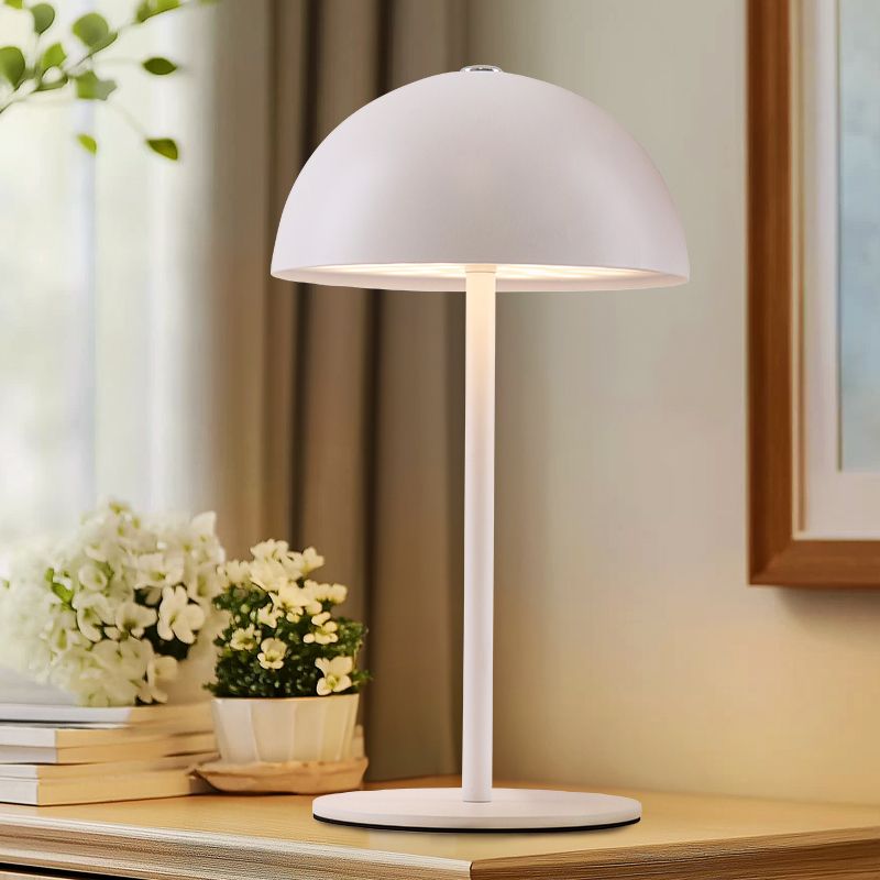Retro bordlampe hvid, Douwe, 4W, dim to warm LED, med beröringsdimmer Retro bordlampe hvid, Douwe, 4W, dim to warm LED, med beröringsdimmer