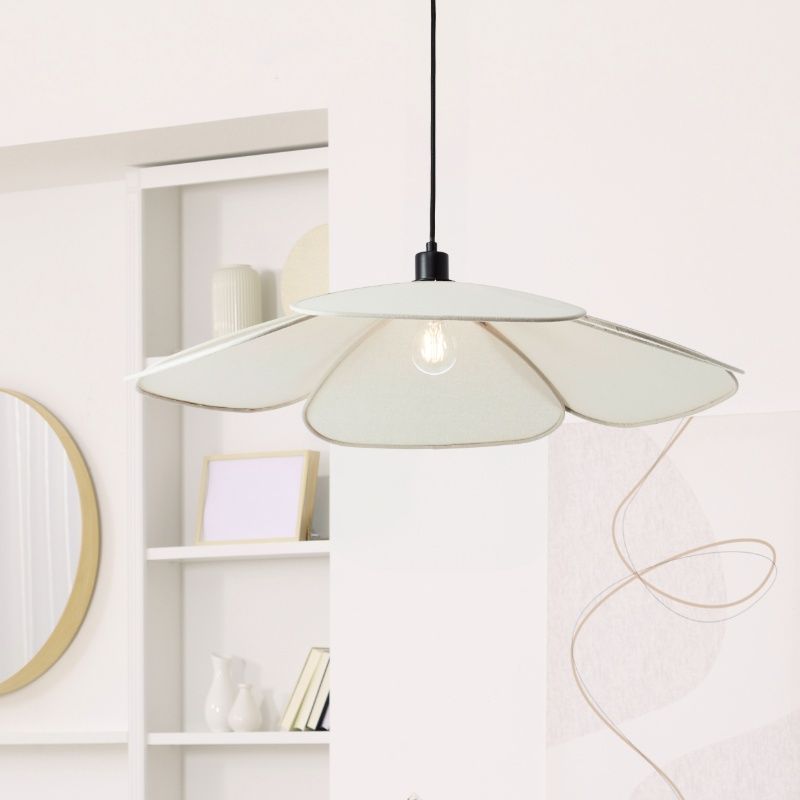 Rustik pendler lampe beige, Tomer