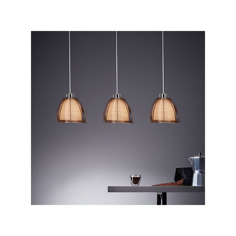 Modern pendler lampe bronze, Amela