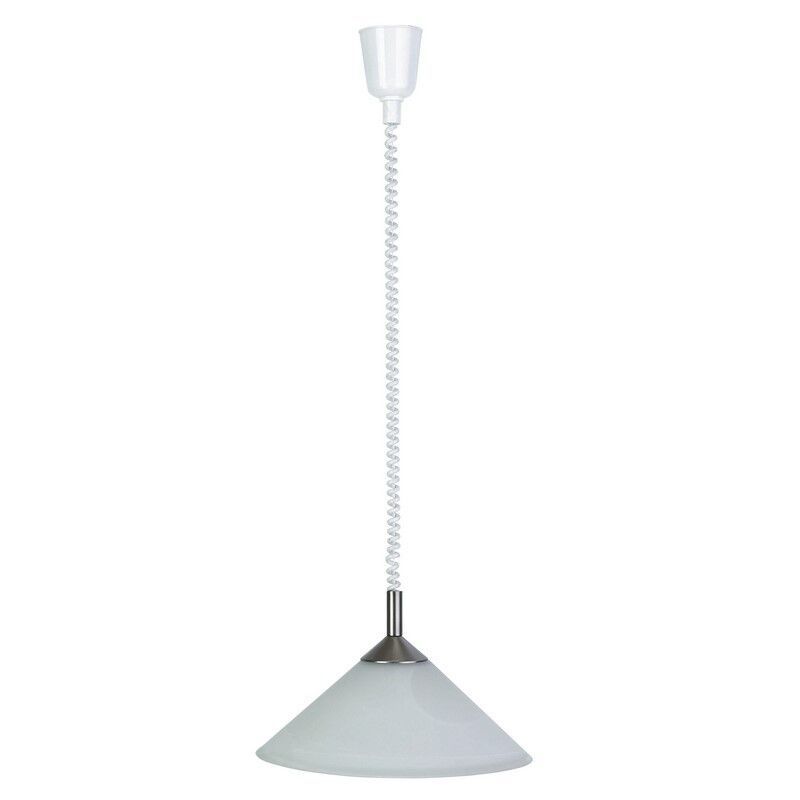 Glas pendler lampe hvid, Elisa