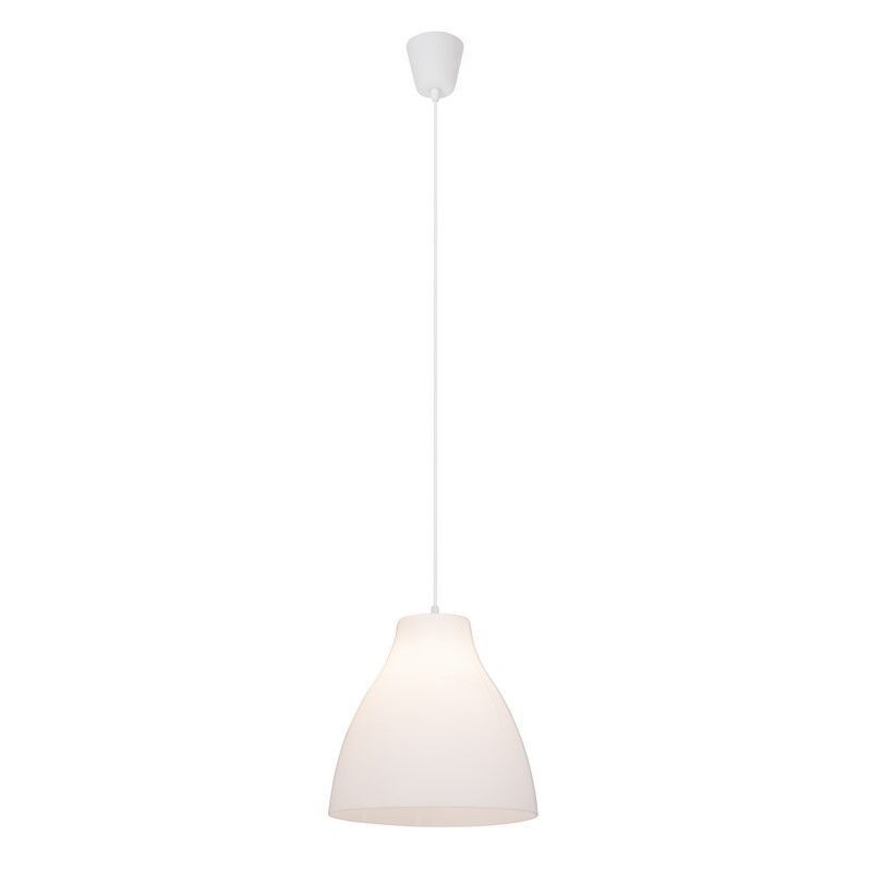 Plast pendler lampe hvid, Paco