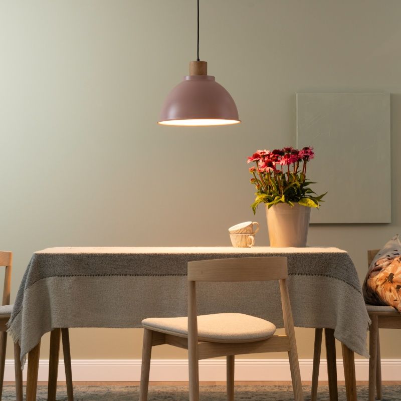 Rustik pendler lampe lyserød, Thalina Rustik pendler lampe lyserød, Thalina