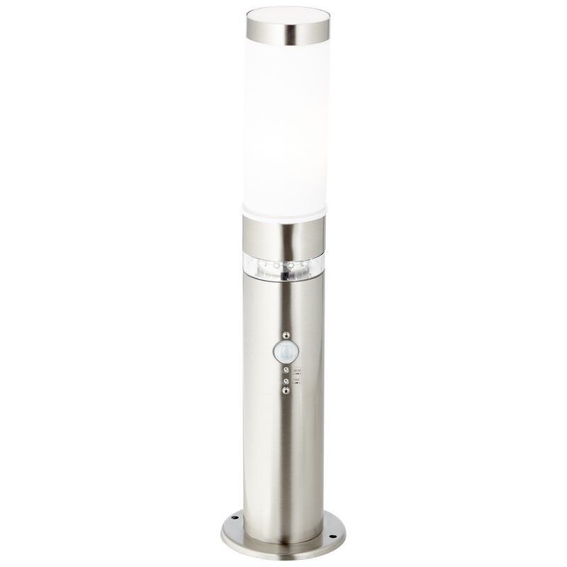 Plast udendørslampe gulvlampe med skumringssensor krom, Sage, 2W, 3000K LED, IP44 Plast udendørslampe gulvlampe med skumringssensor krom, Sage, 2W, 3000K LED, IP44