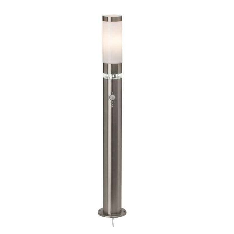 Plast udendørslampe gulvlampe med bevægelsessensor krom, Sage, 5W, 3000K LED, IP44 Plast udendørslampe gulvlampe med bevægelsessensor krom, Sage, 5W, 3000K LED, IP44